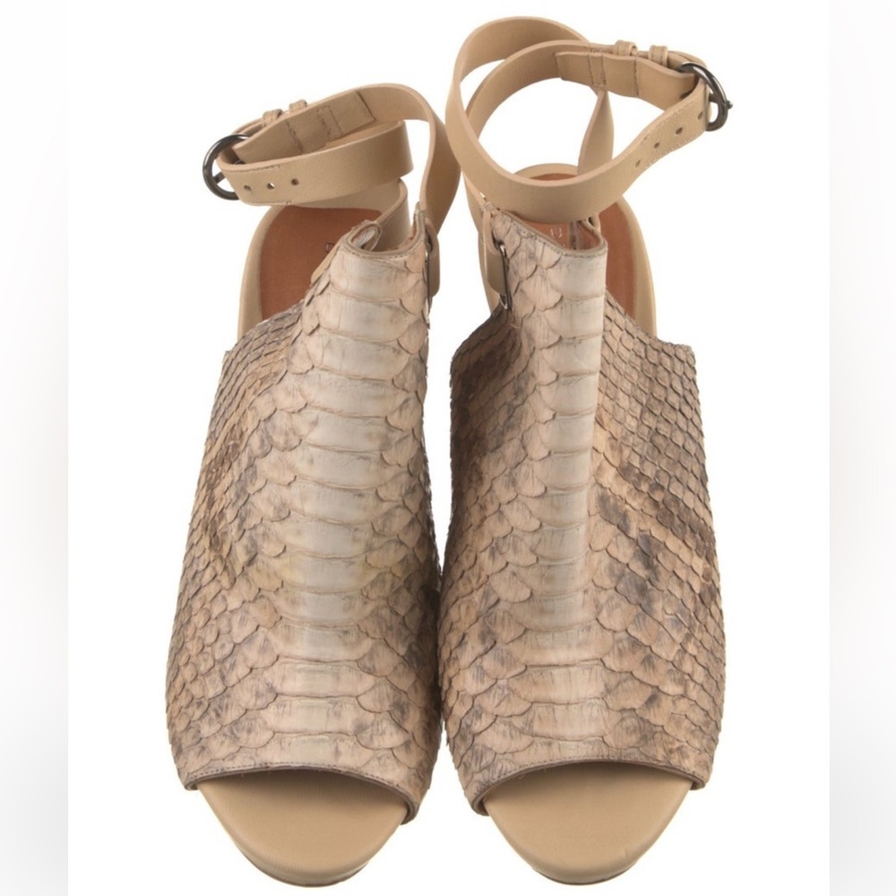 Devi Kroell Python Cutout Accent Slingback Sandal… - image 2